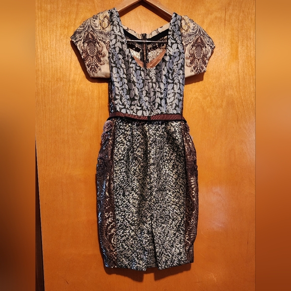 Beguile by Byron Lars Anthropologie Ornate Brocade Dress - Picture 6 of 16
